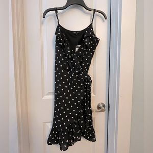 Adorable polka dot wrap dress, brand new with tags